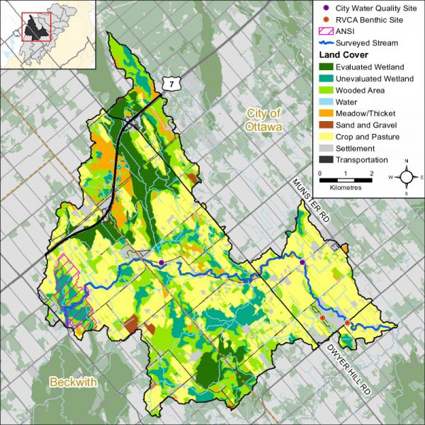 Figure 1 Land cover in the Ashton-Dwyer Hill catchment