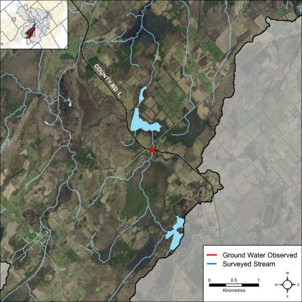 Figure 42 Groundwater indicator observations along Hutton Creek