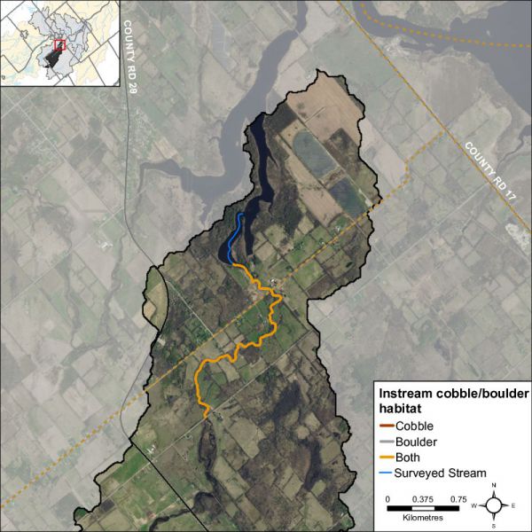 Figure 29 Instream substrate along Hutton Creek