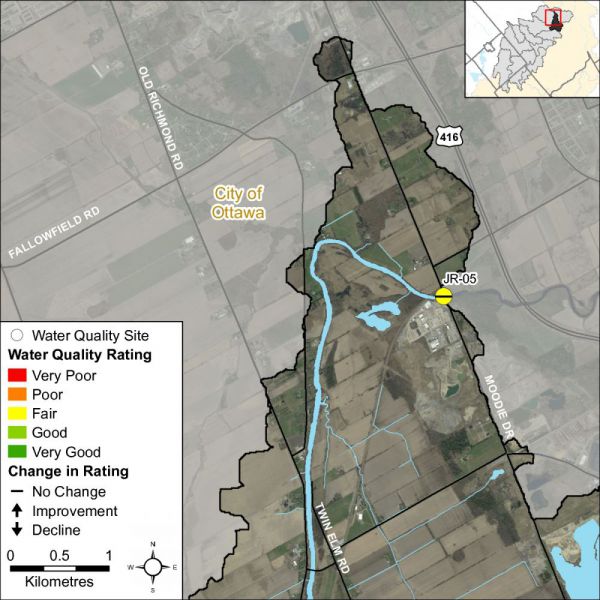 Figure 1. Water quality monitoring site in the Leamy Creek catchment