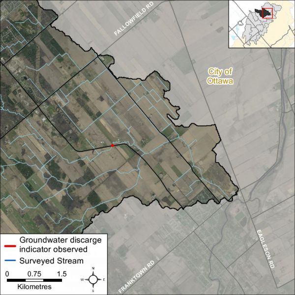 Figure XX Groundwater indicators observed in the Flowing Creek catchment