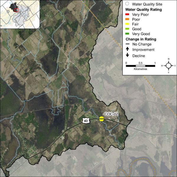 Figure 1 Water quality monitoring site on Black Creek 
