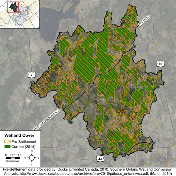 Figure 35 Catchment wetland cover