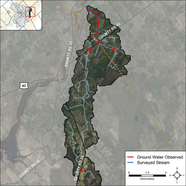 Figure 44 Groundwater indicators observed in the Dales Creek catchment
