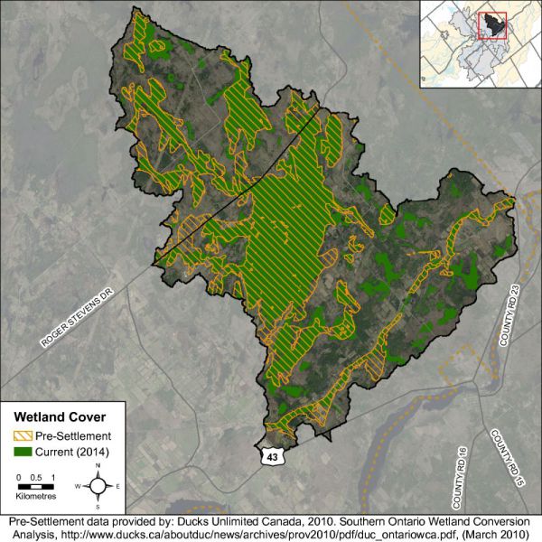 Figure 35 Catchment wetland cover