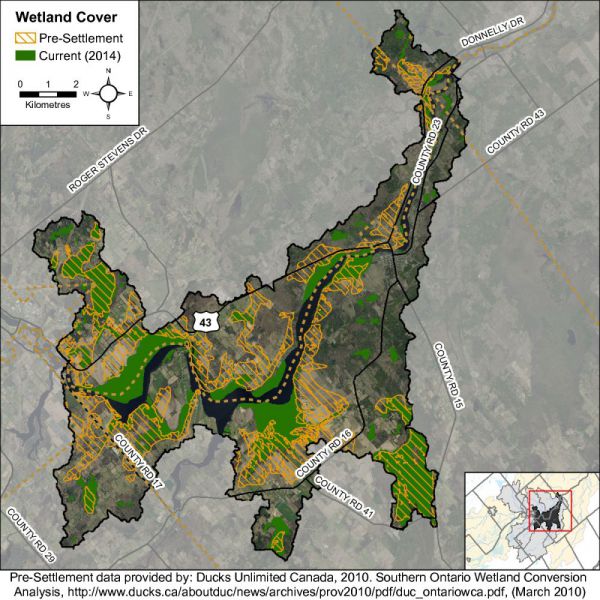 Figure 35 Catchment wetland cover